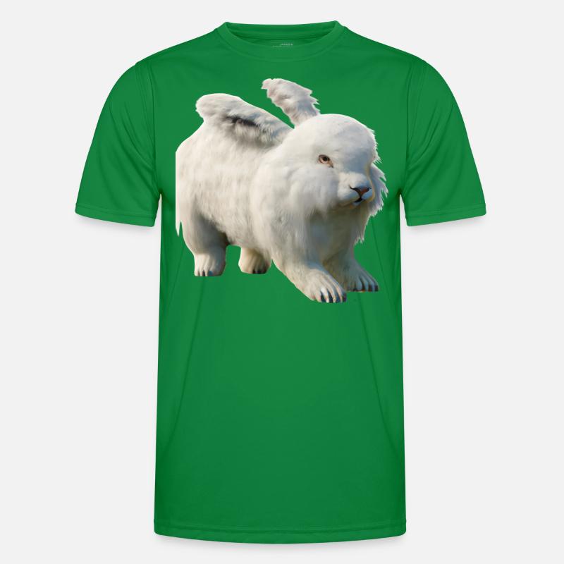 Fluffy Angora rabbit Men's Functional T-Shirt