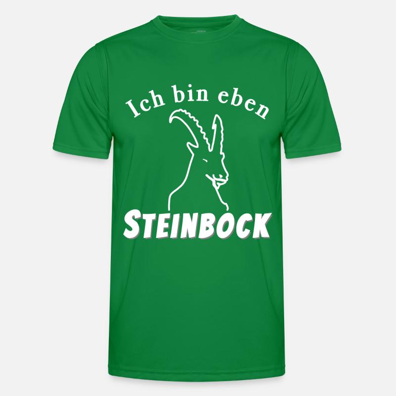 Steinbock Sternzeichen Männer Funktions-T-Shirt