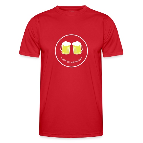 Bier Smiley – – Bierzelt – Aprèski - Männer Funktions-T-Shirt