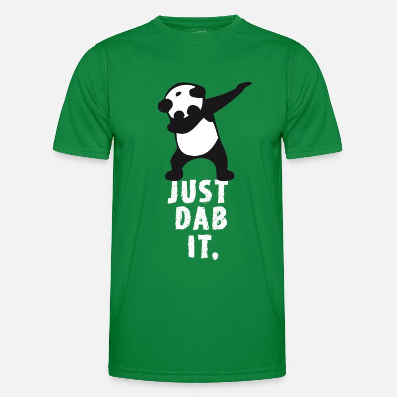 dab just dab it panda dabbing touchdown super win Männer Funktions-T-Shirt