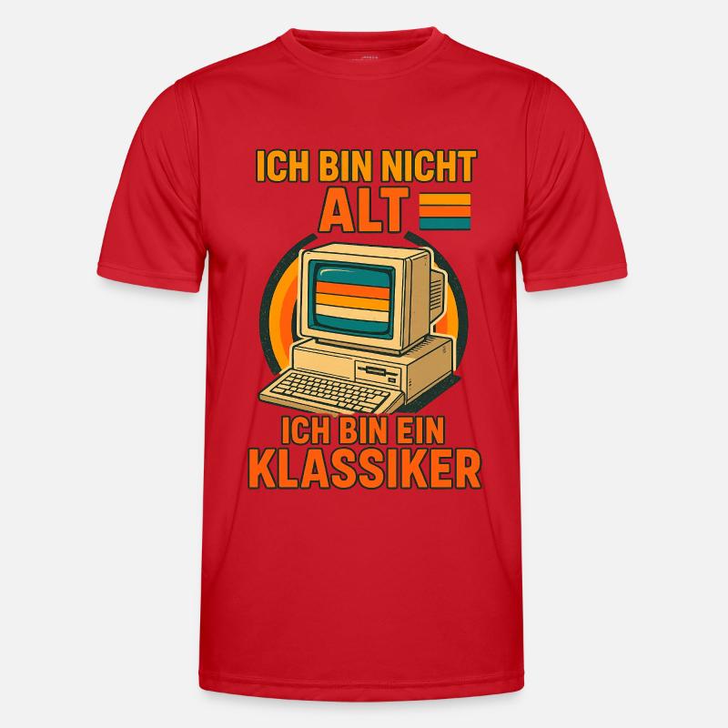 Retro Computer Klassiker Männer Funktions-T-Shirt