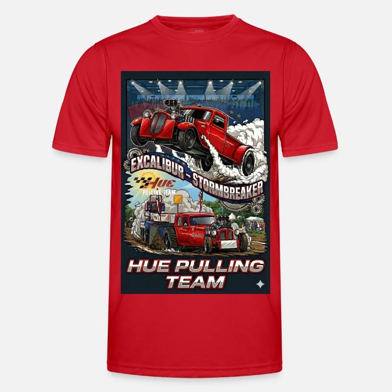 Tshirt_Hue_Pulling_Team - Men's Functional T-Shirt - red