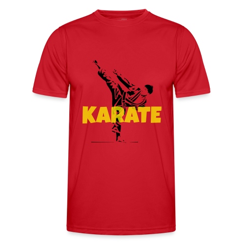 Karate High Kick - Männer Funktions-T-Shirt