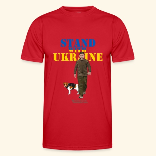 Ukraine Zelensky Patron Stand with Ukraine - Männer Funktions-T-Shirt