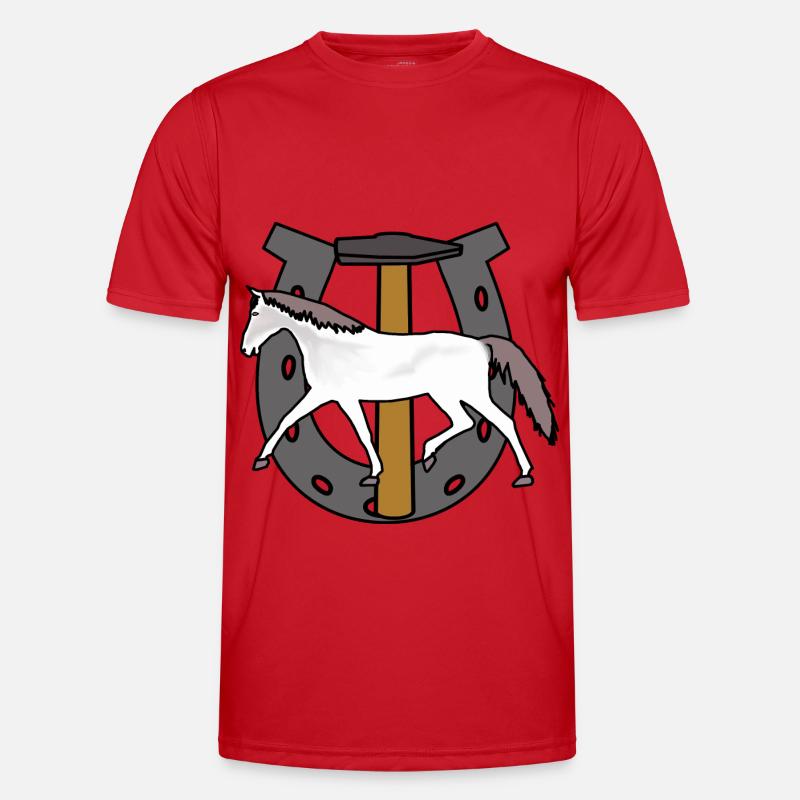 Professions Maréchal-ferrant Fer à cheval Forgeron Cheval Profession T-shirt sport Homme