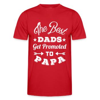 Father's Day, Father's Day, Father's Day, Father's - Men's Functional T-Shirt - red - Front - AI Model Male 178 dark (178cm)