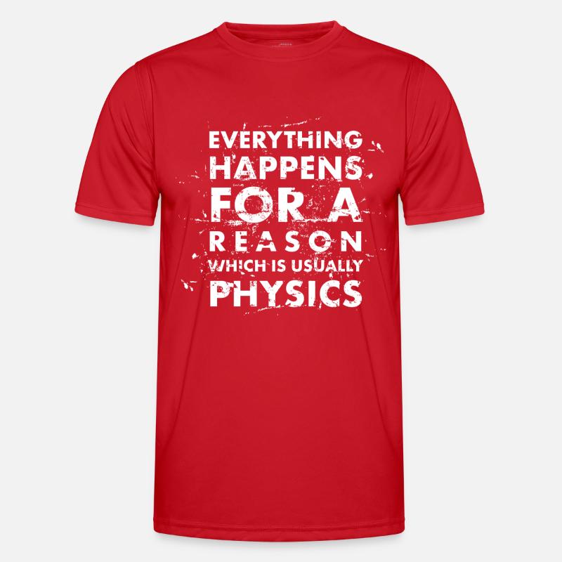 Everything happens for a reason - Men's Functional T-Shirt - red