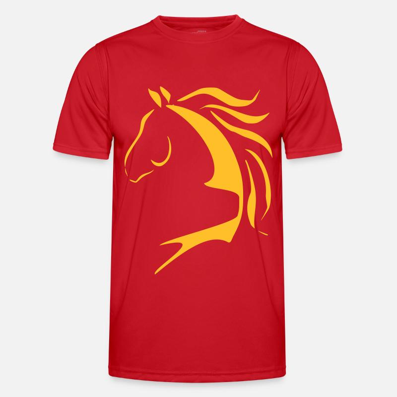 Pferdekopf, Pferdedesign, Pferd, Pferde Männer Funktions-T-Shirt