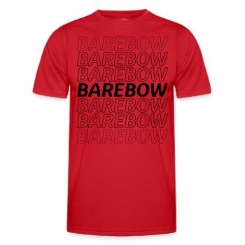 Barebow - Men's Functional T-Shirt - red - Front - AI Model Male 178 dark (178cm)