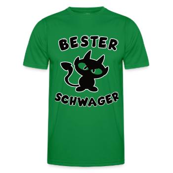 cool best brother-in-law design - Men's Functional T-Shirt - kelly green - Front - AI Model Male 178 dark (178cm)
