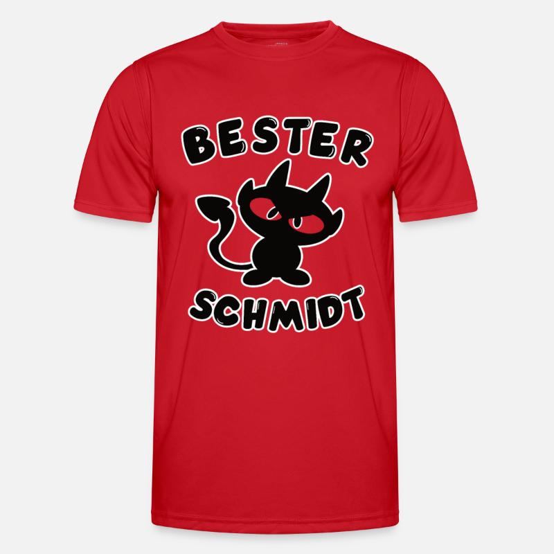 cooles bester Schmidt Design - Männer Funktions-T-Shirt - Rot