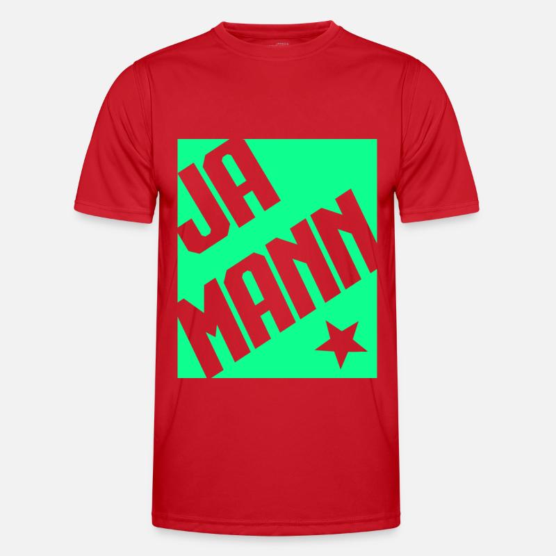 Ja Mann Männer Funktions-T-Shirt