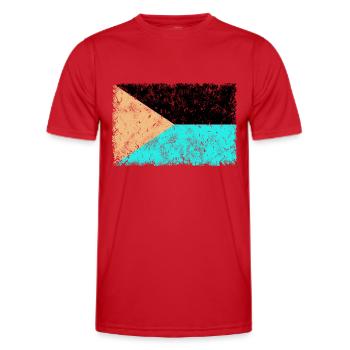 Tschechien INVERS - Männer Funktions-T-Shirt - Rot - Vorne - AI Model Male 178 dark (178cm)