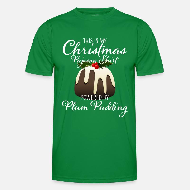 Weihnachts-Pyjama-Shirt powered by Plum Pudding Männer Funktions-T-Shirt