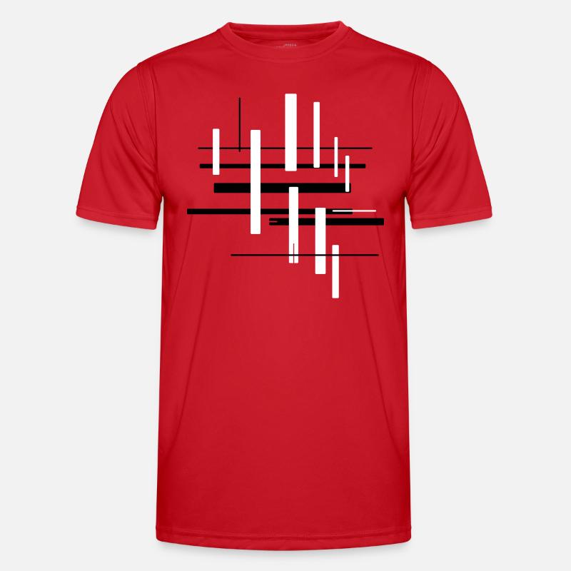 Architecture Pattern Abstract - Men's Functional T-Shirt - red