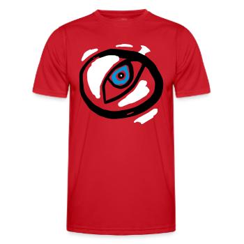 Eye - Symbolism - Men's Functional T-Shirt - red - Front - AI Model Male 178 dark (178cm)
