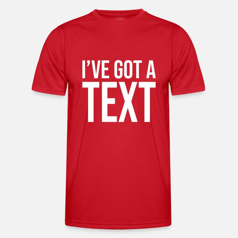 I've got a text - Men's Functional T-Shirt - red