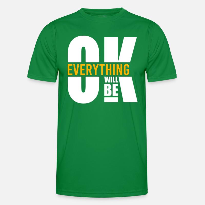 Alles wird gut Motivation Männer Funktions-T-Shirt