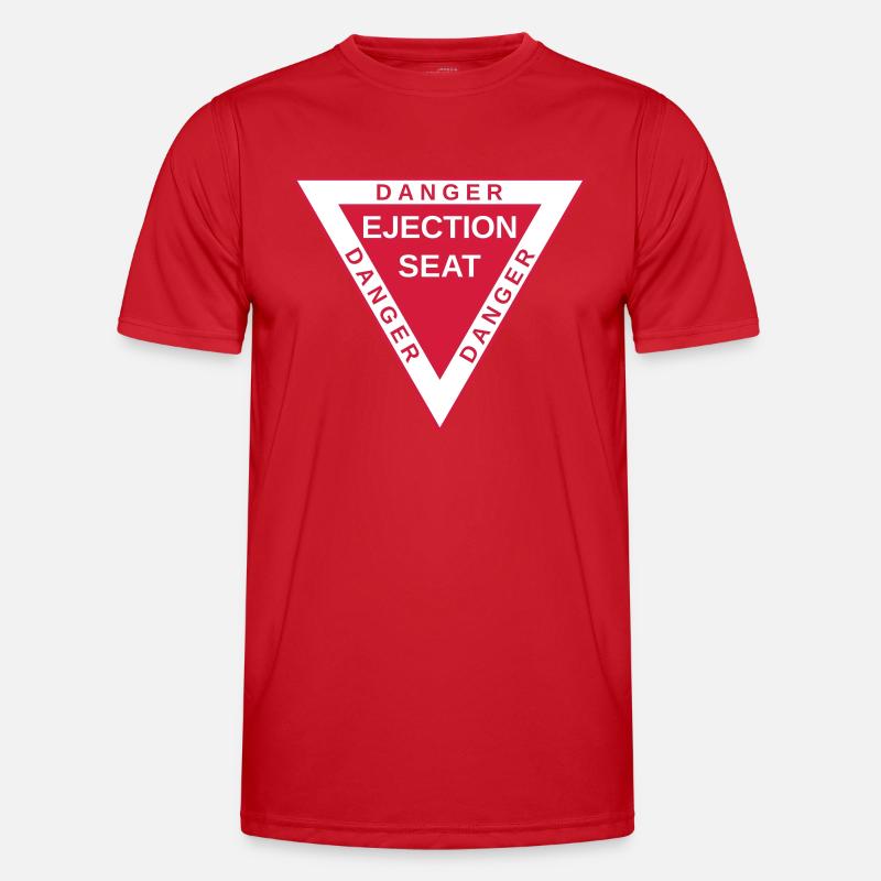 Danger ejection T-shirt sport Homme