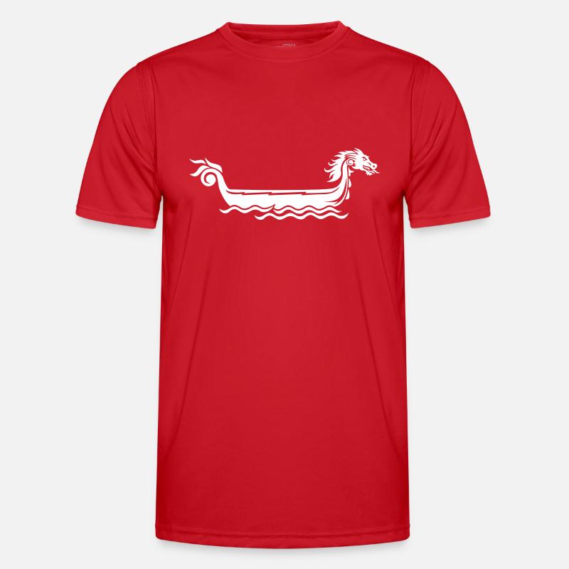 Drachenboot - Männer Funktions-T-Shirt - Rot