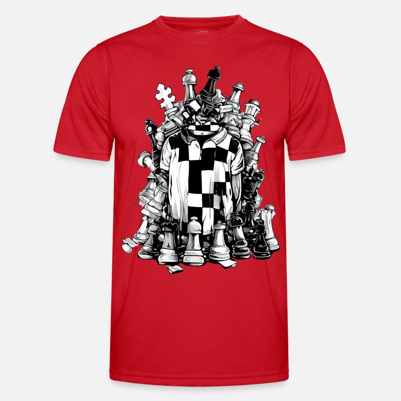 Maillot du jeu d'échecs T-shirt sport Homme