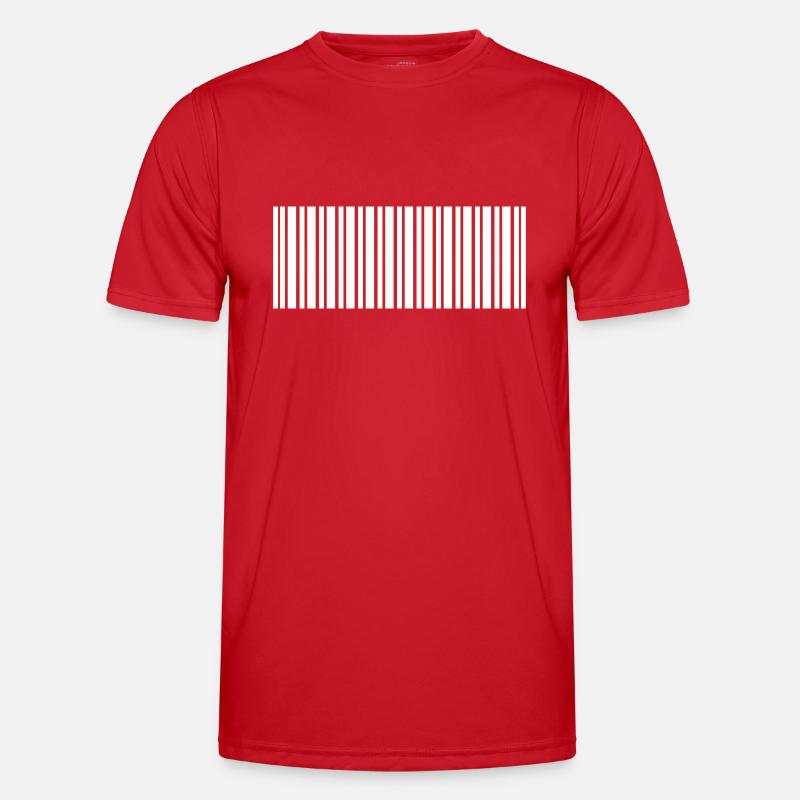 Barcode - Men's Functional T-Shirt - red