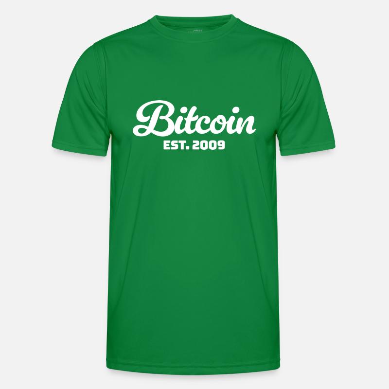 Bitcoin Est. 2009 - Conception classique de la crypto T-shirt sport Homme