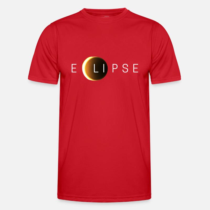 Solar eclipse - Men's Functional T-Shirt - red