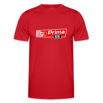 Hercules Prima 5S Kolben Zylinder - Männer Funktions-T-Shirt - Rot - Vorne - AI Model Male 178 dark (178cm)