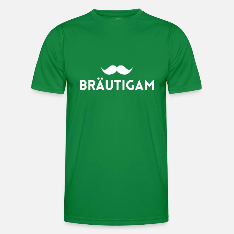 Bräutigam Männer Funktions-T-Shirt