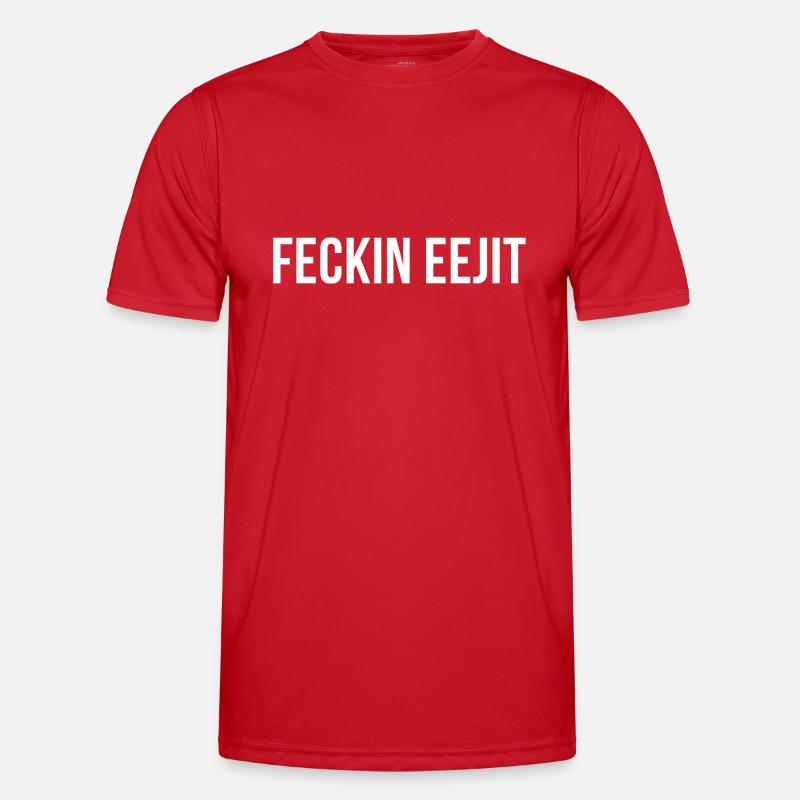 feckin eejit - Men's Functional T-Shirt - red