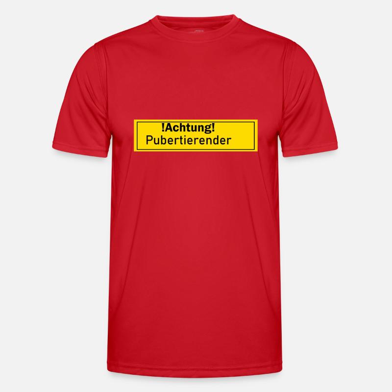 Pubertierender Pubertät Geschenk Geschenkidee Mann - Männer Funktions-T-Shirt - Rot
