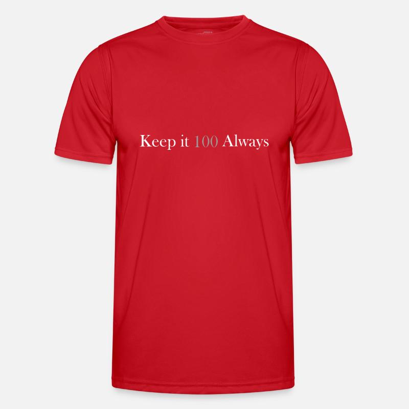 keep it 100 always - Men's Functional T-Shirt - red