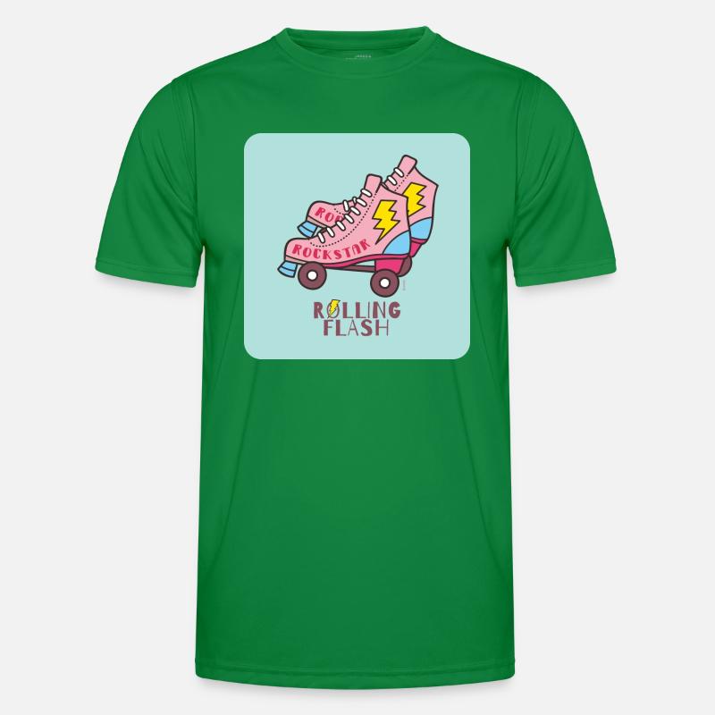Rollender Blitz Männer Funktions-T-Shirt