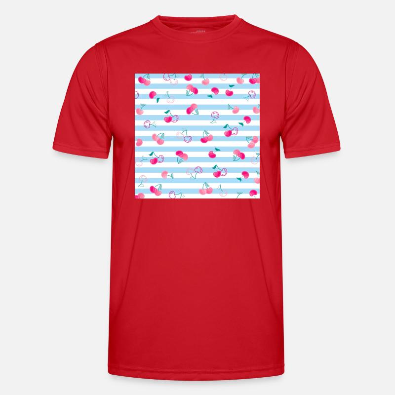 Kirsche Muster Cherry Pattern - Men's Functional T-Shirt - red