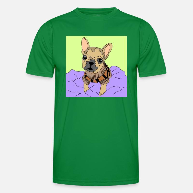 Tiny Frenchie Men's Functional T-Shirt