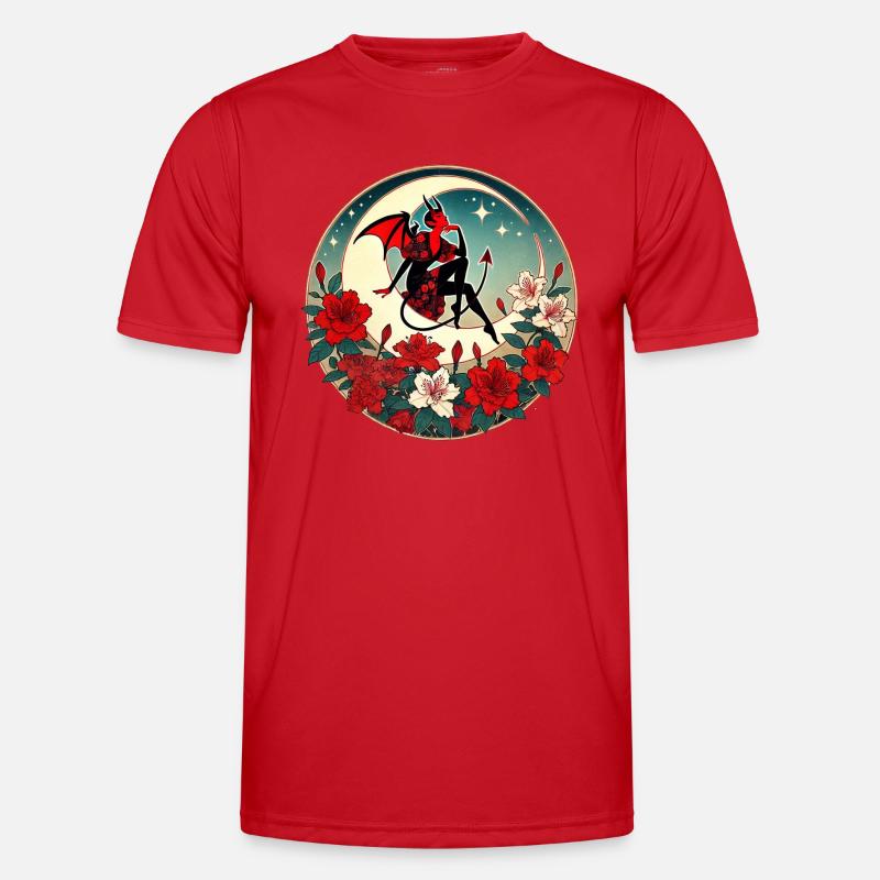 Devil Pinup - Men's Functional T-Shirt - red