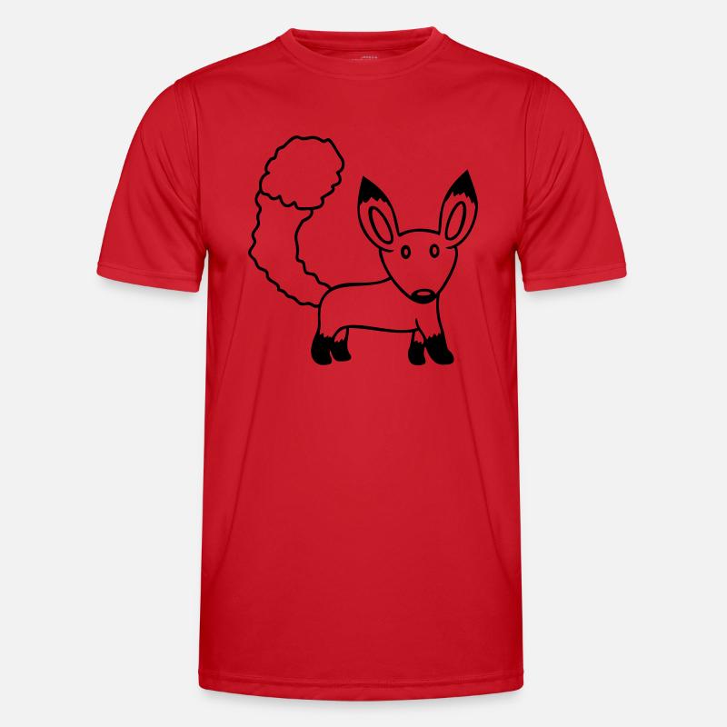 Fuchs Rotfuchs Wildes Tier Schlauer Wald Bewohner Männer Funktions-T-Shirt