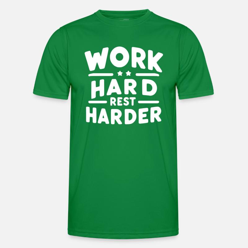 Work Hard Rest Harder Men's Functional T-Shirt