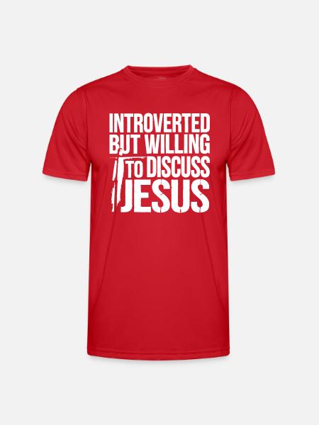 Faith for introverts - Men's Functional T-Shirt - red