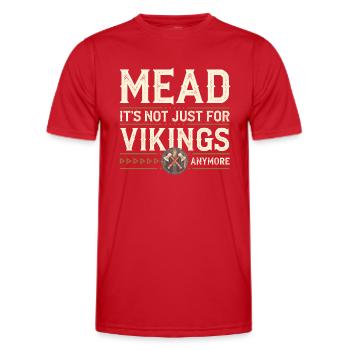 Honigwein – Mehr als nur Wikingerkultur - Männer Funktions-T-Shirt - Rot - Vorne - AI Model Male 178 dark (178cm)