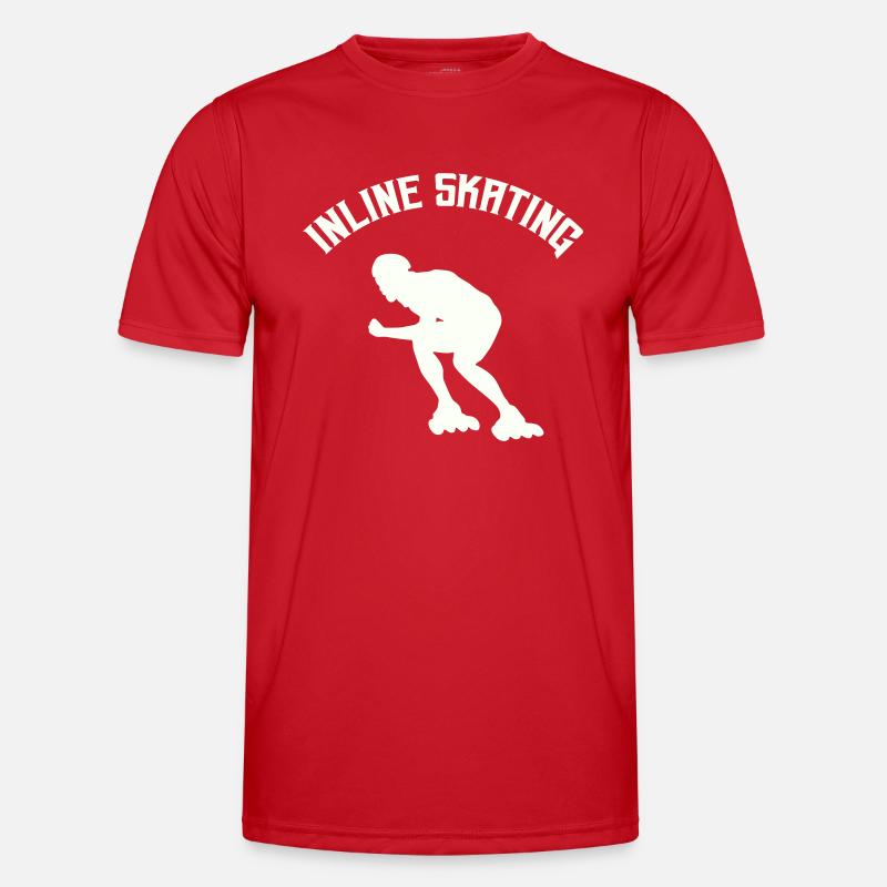 Inline Skating - Men's Functional T-Shirt - red