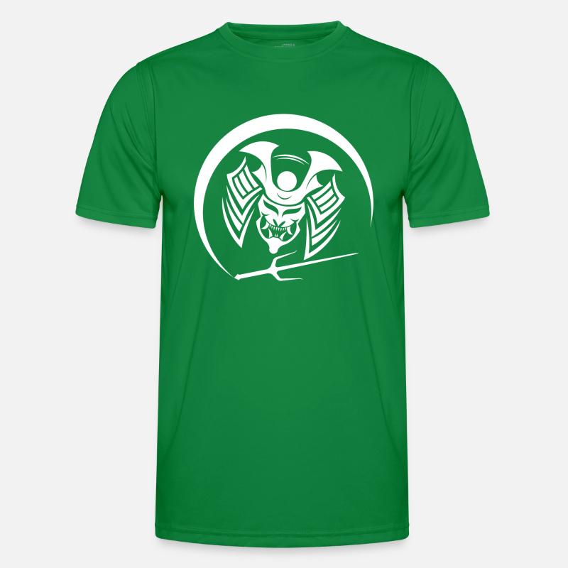 Samurai Samurai Mask Warrior Mask Oni Mask Men's Functional T-Shirt