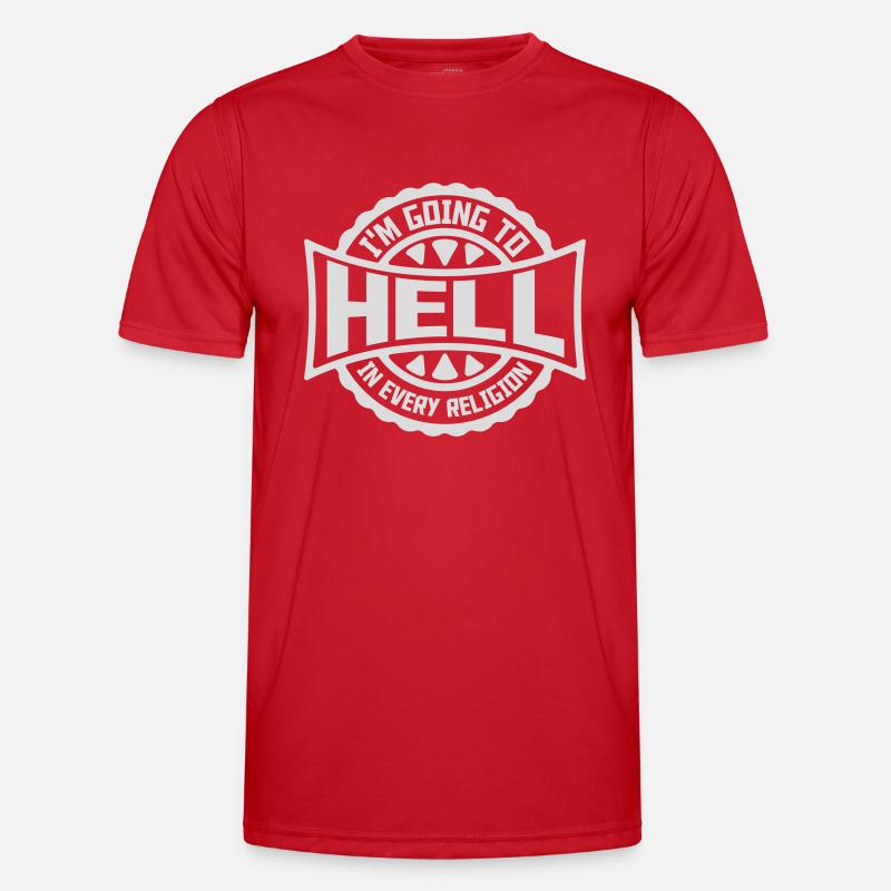 in going to hell - Men's Functional T-Shirt - red