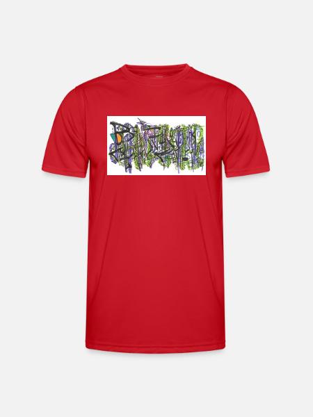 240723 03 - Männer Funktions-T-Shirt - Rot