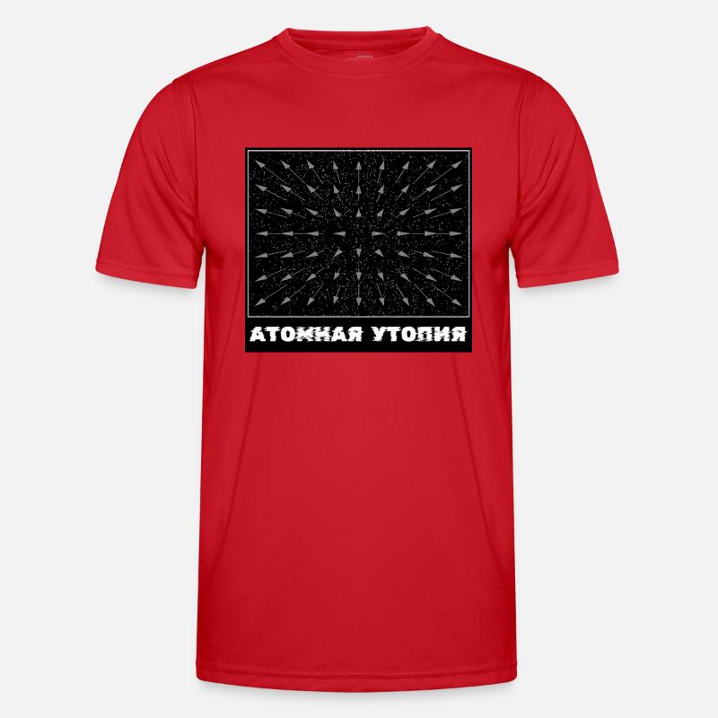 Atomic Utopia - Measuring Movement Men's Functional T-Shirt