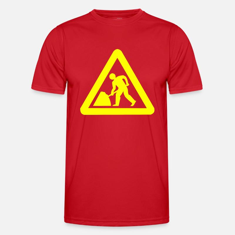 Construction site sign Men's Functional T-Shirt