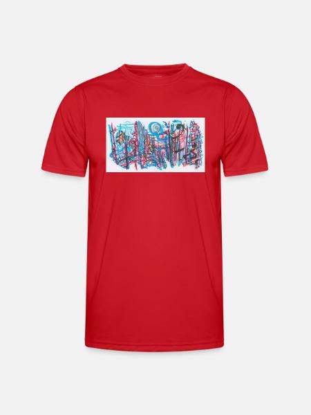 240702 0 - Männer Funktions-T-Shirt - Rot