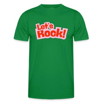 Let's Rock - Men's Functional T-Shirt - kelly green - Front - AI Model Male 178 dark (178cm)