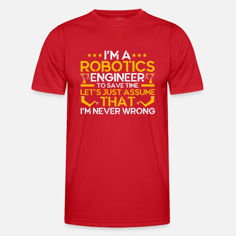 Technology Robotics Engineer Engineer Teacher Men's Functional T-Shirt